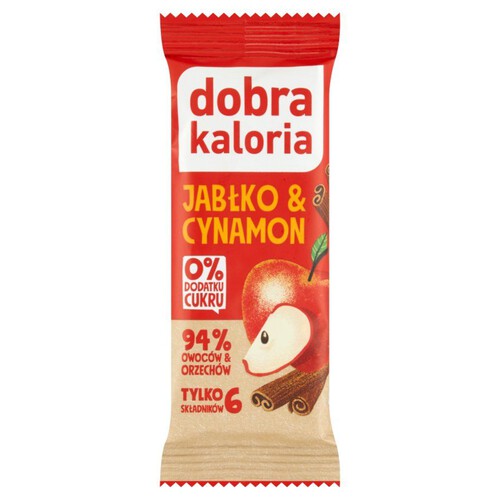 Baton owocowy jabłko Dobra Kaloria 35 g