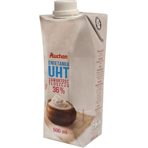 Śmietanka UHT 36% Auchan 500 ml