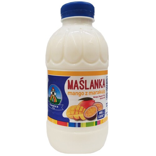 Maślanka mango z marakują Łowicz 500 g