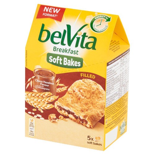 Ciastka zbożowe z nadzieniem o smaku czekoladowo-orzechowym belVita 250 g