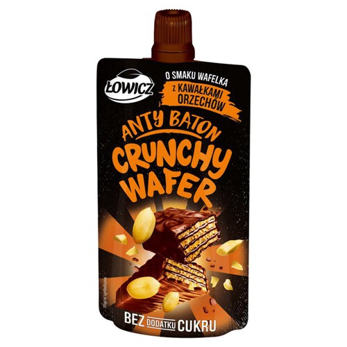 Anty Baton o smaku wafelka z kawałkami orzechów Łowicz 100 g