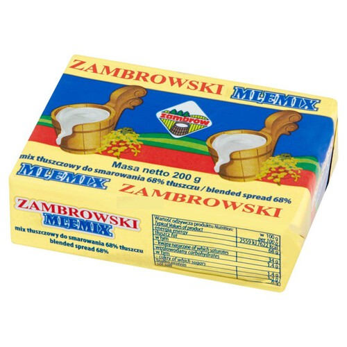 Mix tłuszczowy do smarowania 68% tłuszczu Mlemix Zambrowski 200 g