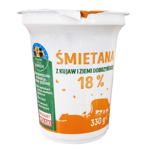 Śmietana 18% Pewni Dobrego 330 g