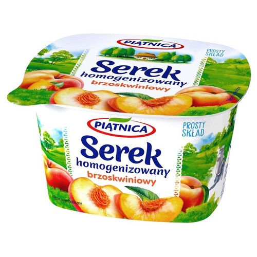 Serek homogenizowany brzoskwiniowy Piątnica 150 g