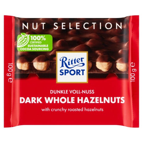 Czekolada deserowa z całymi orzechami laskowymi Ritter Sport 100 g