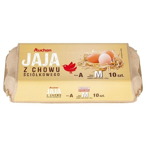 Jaja ściółkowe rozmiar M Auchan 10 sztuk