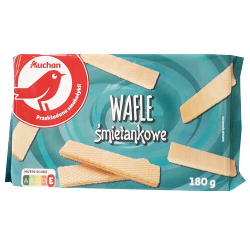 Wafelki śmietankowe Auchan 180 g