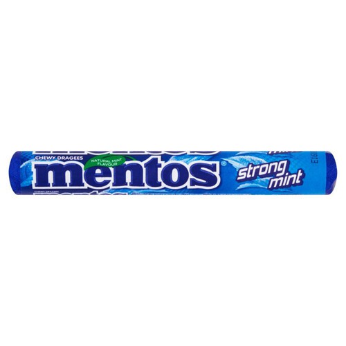 Cukierki do żucia o smaku silnej mięty Mentos 37,5 g