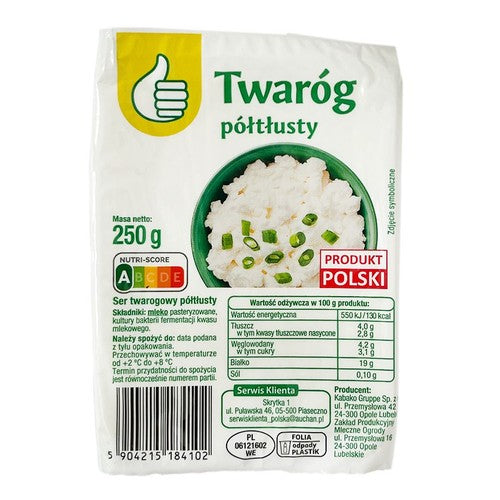 Twaróg półtłusty Auchan 250 g