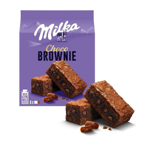 Ciastka z czekoladą i kawałkami czekolady mlecznej Choco Brownie Milka 150 g