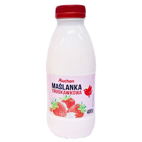 Maślanka truskawkowa Auchan 400 g