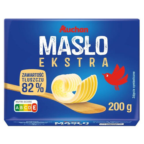 Masło ekstra 82% tłuszczu Auchan 200g