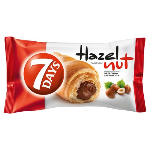 Croissant z nadzieniem z orzechów laskowych 7 Days 60 g