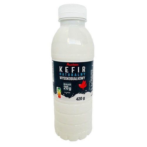 Kefir naturalny wysokobiałkowy Auchan  420 g