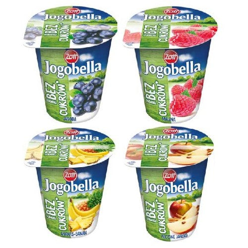 Jogobella Jogurt bez dodatku cukrów mix smaków Zott 150 g